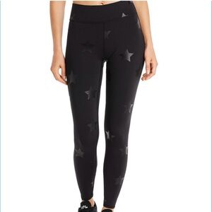 Terez Foil Printed Star Black Legging Size XS